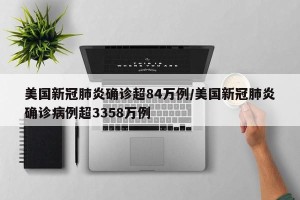 美国新冠肺炎确诊超84万例/美国新冠肺炎确诊病例超3358万例