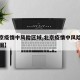 【北京疫情中风险区域,北京疫情中风险区域分布图】