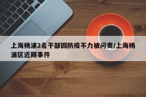 上海杨浦2名干部因防疫不力被问责/上海杨浦区近期事件