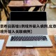【北京昨日新增1例境外输入病例,北京新增一例境外输入关联病例】