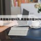 【美国确诊超69万,美国确诊超2676万】
